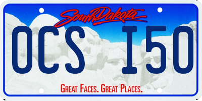 SD license plate 0CSI50
