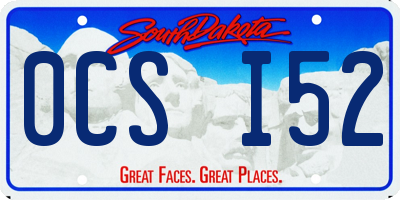 SD license plate 0CSI52