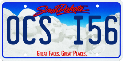 SD license plate 0CSI56