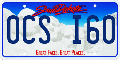 SD license plate 0CSI60