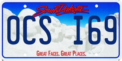 SD license plate 0CSI69