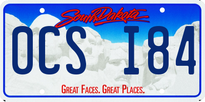 SD license plate 0CSI84
