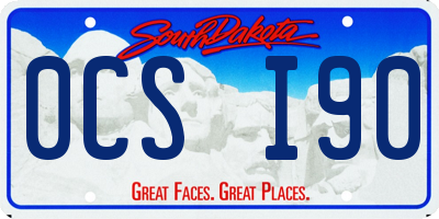 SD license plate 0CSI90