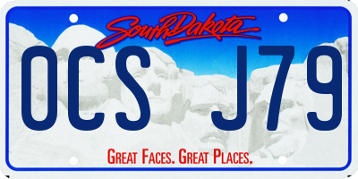 SD license plate 0CSJ79