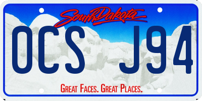 SD license plate 0CSJ94