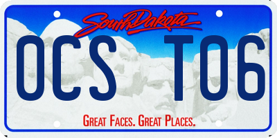 SD license plate 0CST06