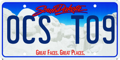SD license plate 0CST09