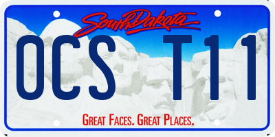 SD license plate 0CST11