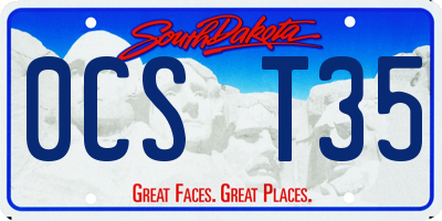 SD license plate 0CST35