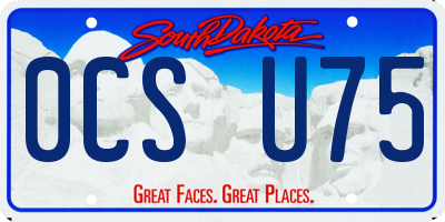 SD license plate 0CSU75