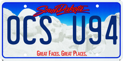 SD license plate 0CSU94