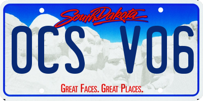 SD license plate 0CSV06