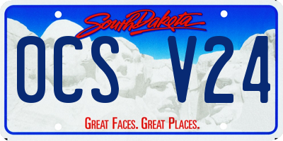 SD license plate 0CSV24