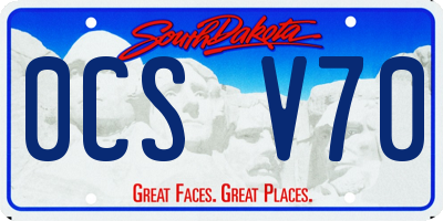 SD license plate 0CSV70