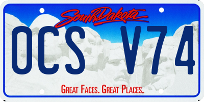 SD license plate 0CSV74