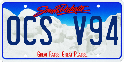 SD license plate 0CSV94