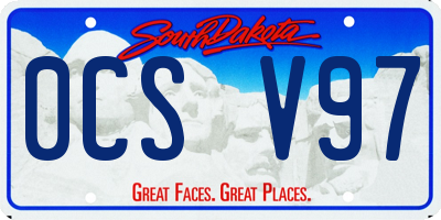 SD license plate 0CSV97
