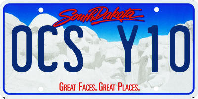 SD license plate 0CSY10