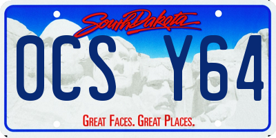 SD license plate 0CSY64