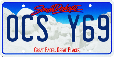 SD license plate 0CSY69