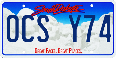 SD license plate 0CSY74