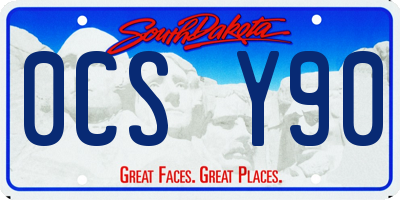 SD license plate 0CSY90