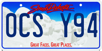 SD license plate 0CSY94