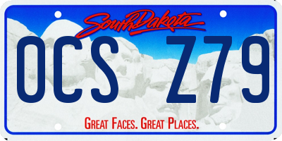 SD license plate 0CSZ79