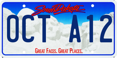 SD license plate 0CTA12