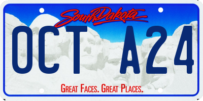 SD license plate 0CTA24