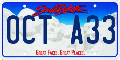 SD license plate 0CTA33