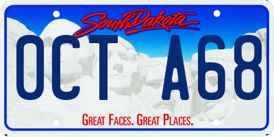 SD license plate 0CTA68