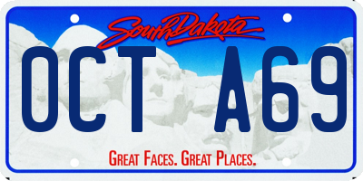 SD license plate 0CTA69