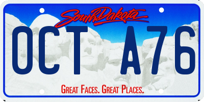 SD license plate 0CTA76