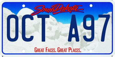 SD license plate 0CTA97
