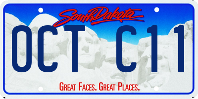SD license plate 0CTC11