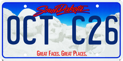 SD license plate 0CTC26