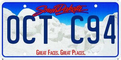 SD license plate 0CTC94
