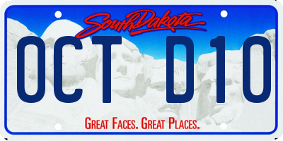 SD license plate 0CTD10