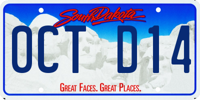 SD license plate 0CTD14