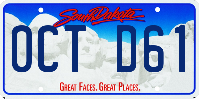SD license plate 0CTD61