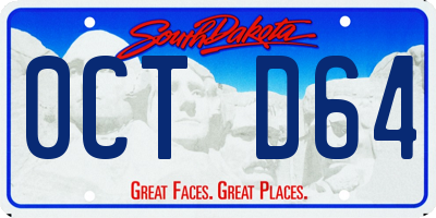 SD license plate 0CTD64