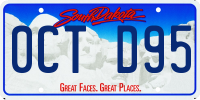 SD license plate 0CTD95