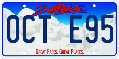 SD license plate 0CTE95