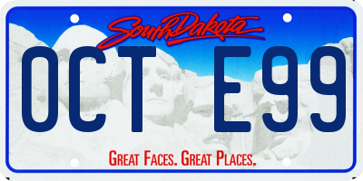 SD license plate 0CTE99