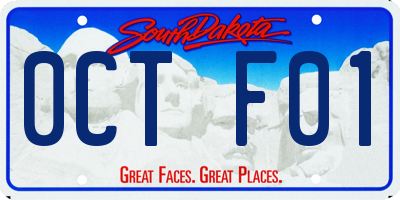 SD license plate 0CTF01