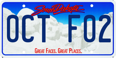 SD license plate 0CTF02