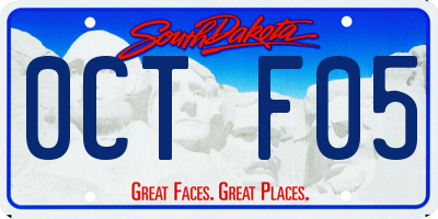 SD license plate 0CTF05