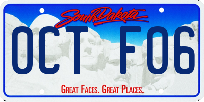 SD license plate 0CTF06