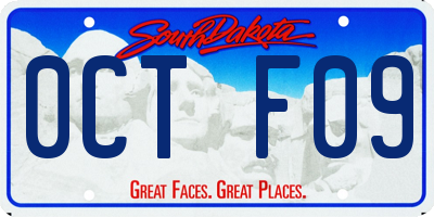 SD license plate 0CTF09